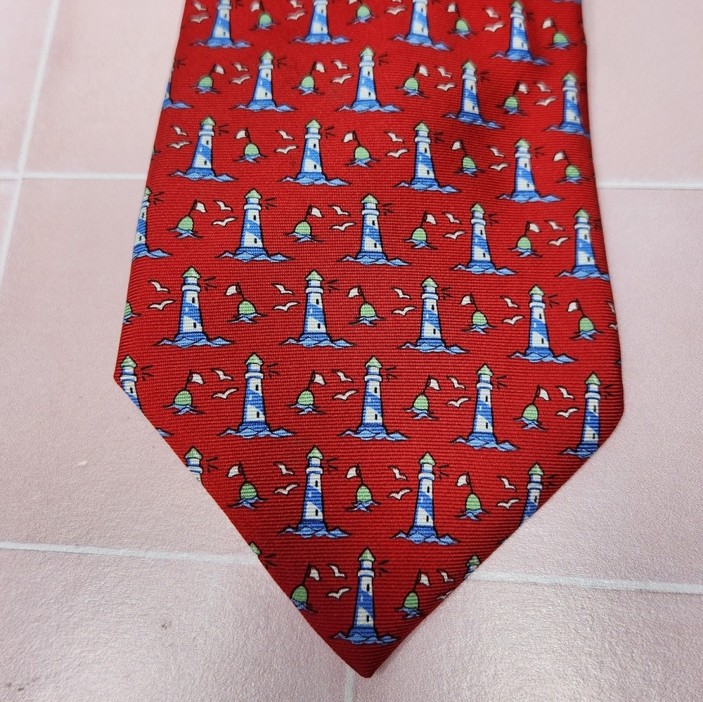 Brooks Brothers Silk Lighthouse Tie